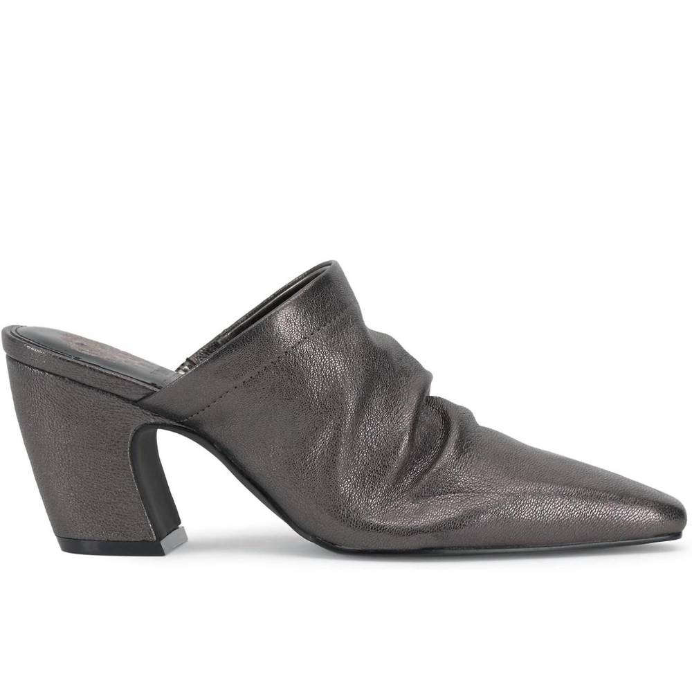 NEW VINCE CAMUTO women's carlie mule in dark pewter